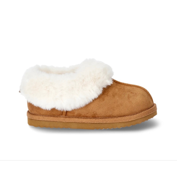 NEW FAUX FUR TRIM SLIPPER-SIZE 5/6 - Picture 8 of 10